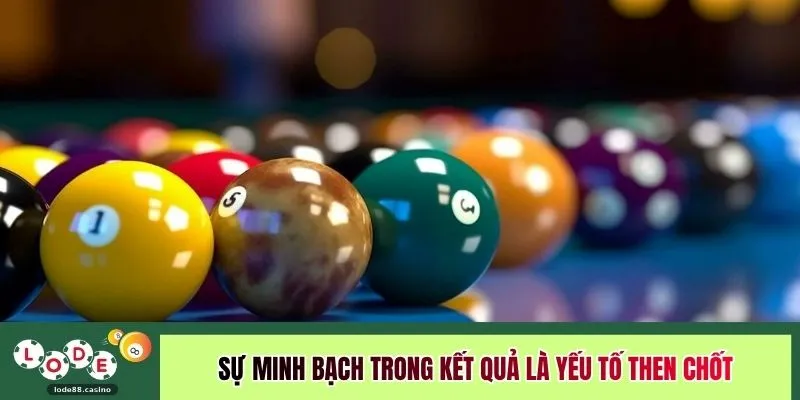 Sự minh bạch trong kết quả là yếu tố then chốt